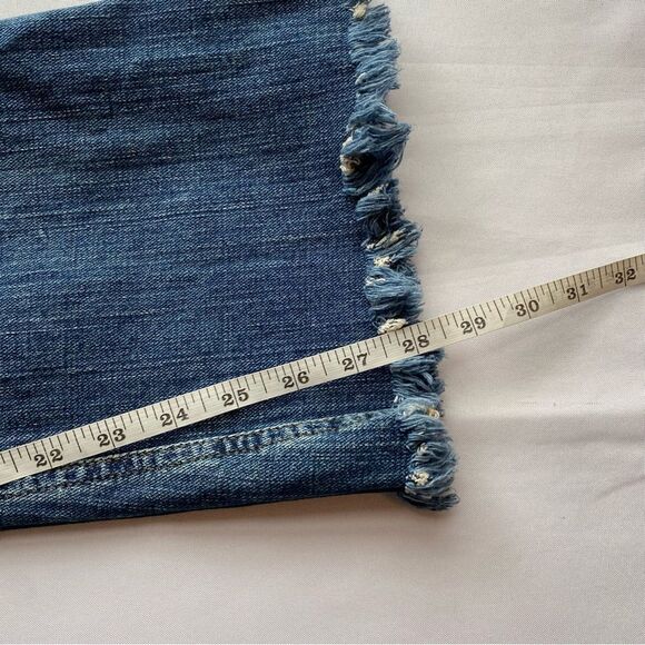 Y2K lei Sophia Embroidered Hipster Flared Jeans Size 7 - Picture 16 of 16